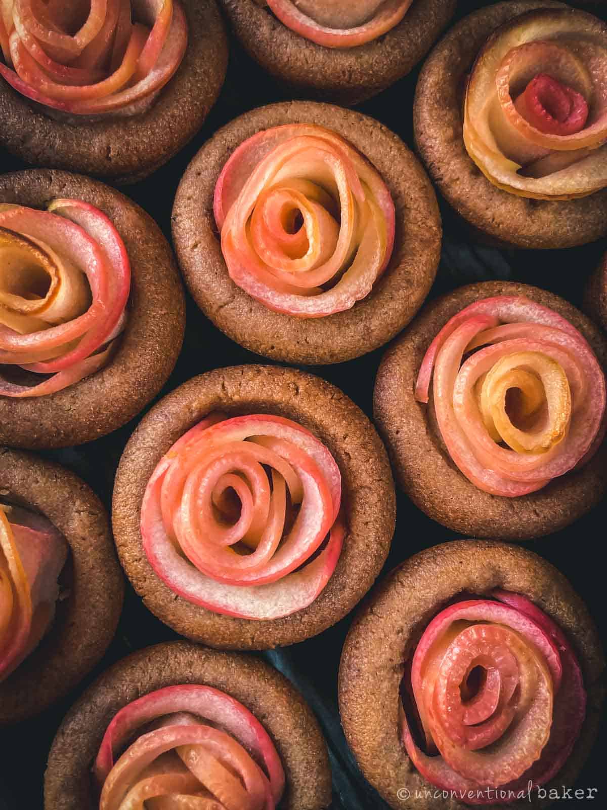 vegan apple roses cookies recipe