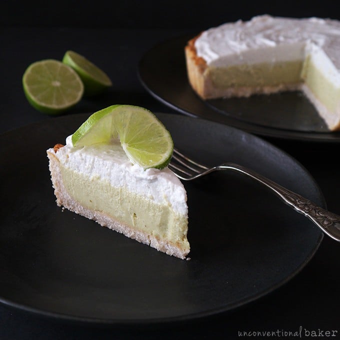 Creamy Key Lime Pie {Gluten-Free, Vegan, Paleo, Refined Sugar-Free}
