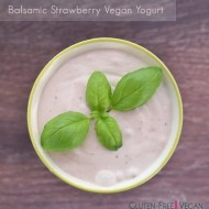 Balsamic Strawberry Vegan Yogurt