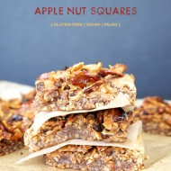 Gluten-Free Vegan Caramelized Apple Nut Squares