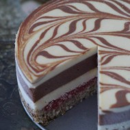 Strawberry Chocolate Swirl Cake