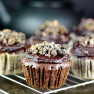 Buckwheat Zucchini Chocolate Cupcakes