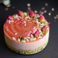 Strawberry Lime Parsnip Cheesecake