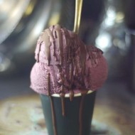 Purple Sweet Potato & Tahini Ice Cream